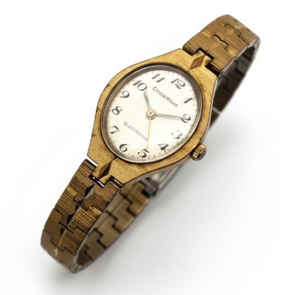 Caravelle Accessories - Vintage Caravelle Electrotime N7 Gold Swiss Women's Watch!